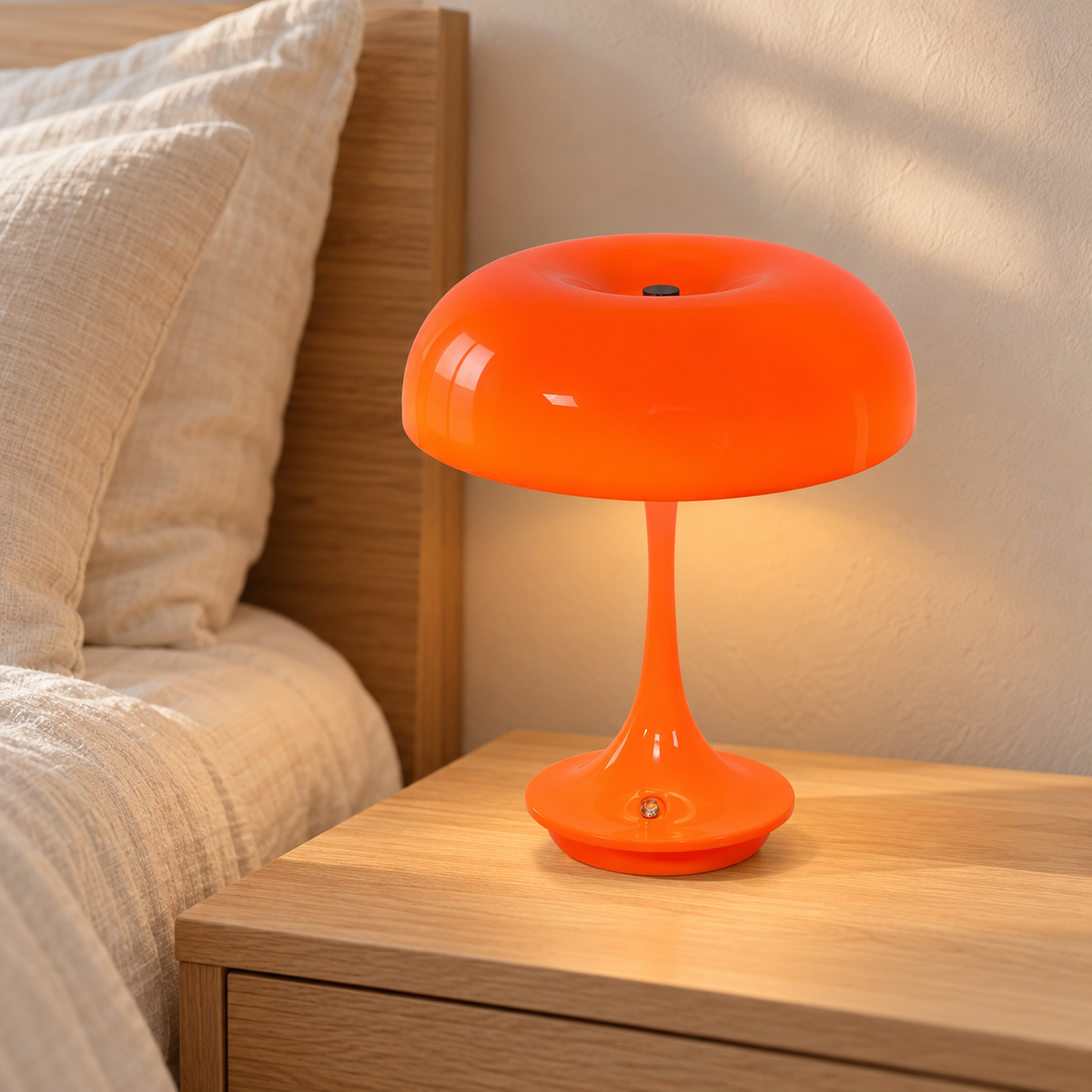 Minimalist Mushroom Table Lamp USB Touch Night Light