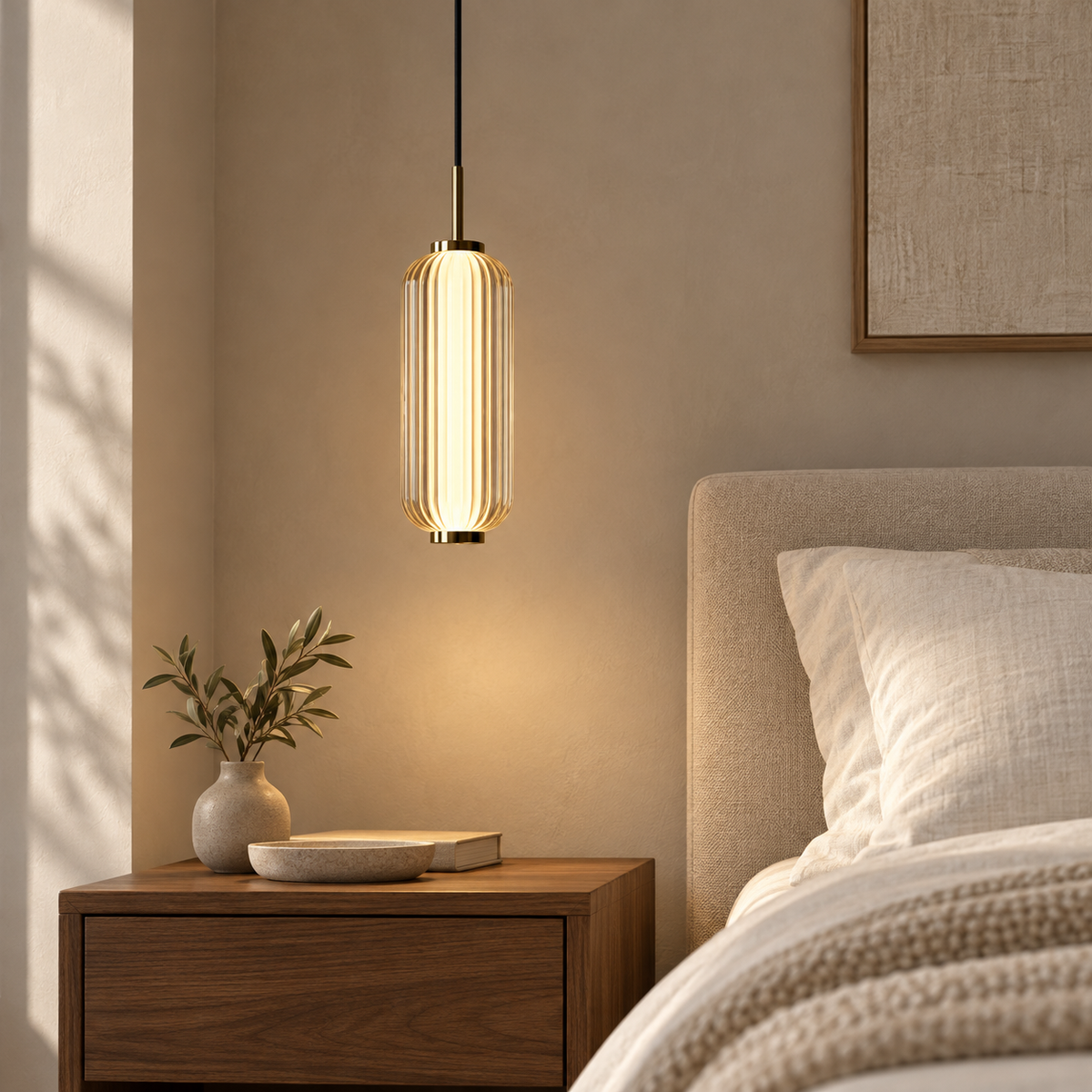 Designer Linear Glass Chandelier