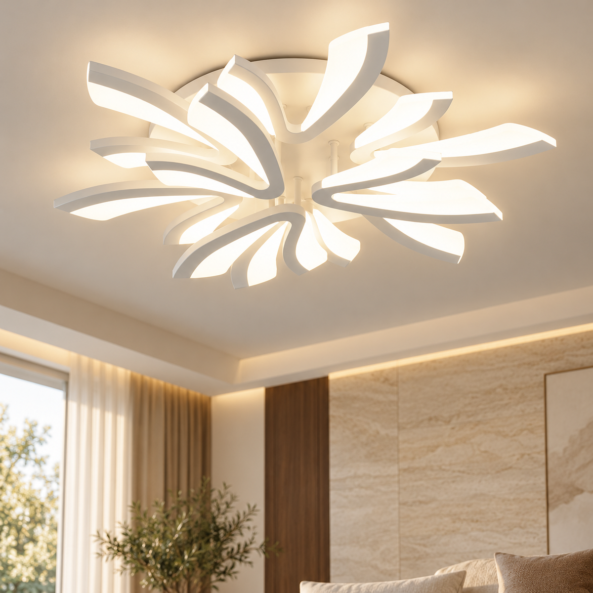 Nordic style V-shaped acrylic ceiling lamp