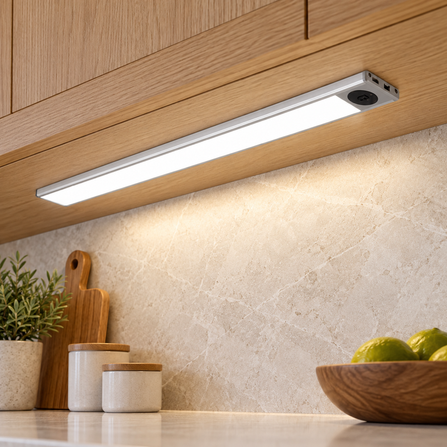 Silver Rechargeable Hand-Wave Cabinet Light – 40 cm