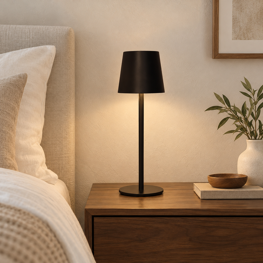 Nordic USB Rechargeable Touch Table Lamp with Stepless Dimming