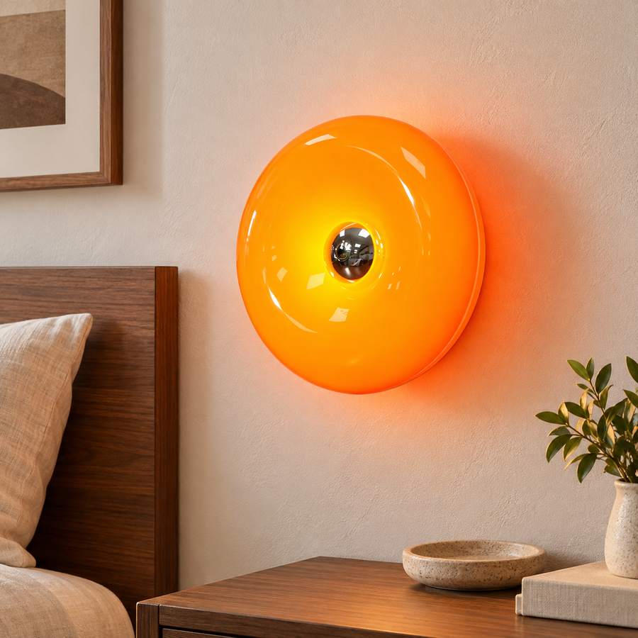 Rechargeable Donut Wall Lamp with Touch Control